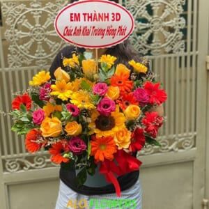 Giỏ Hoa Khai Trương Hồng Phát